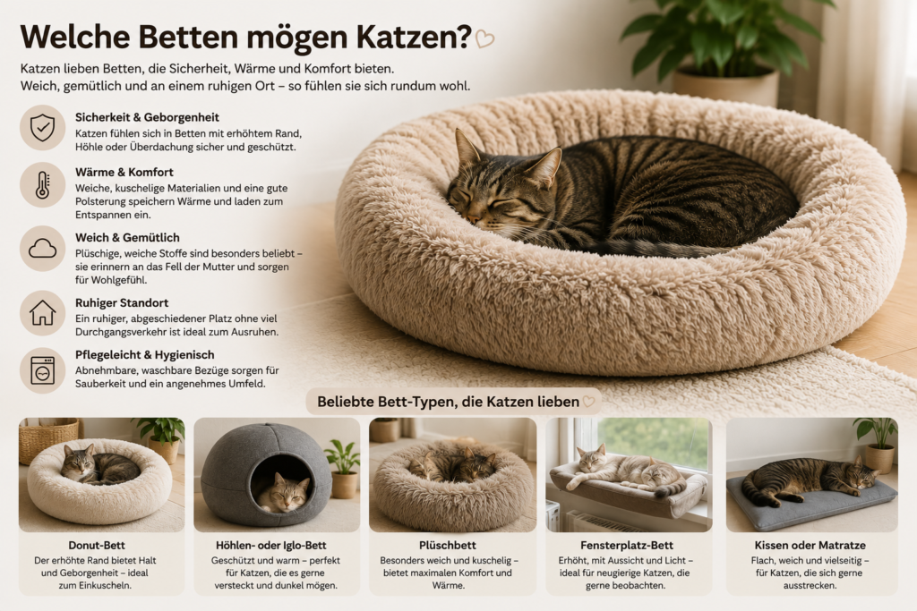 Welches Bett mögen Katzen