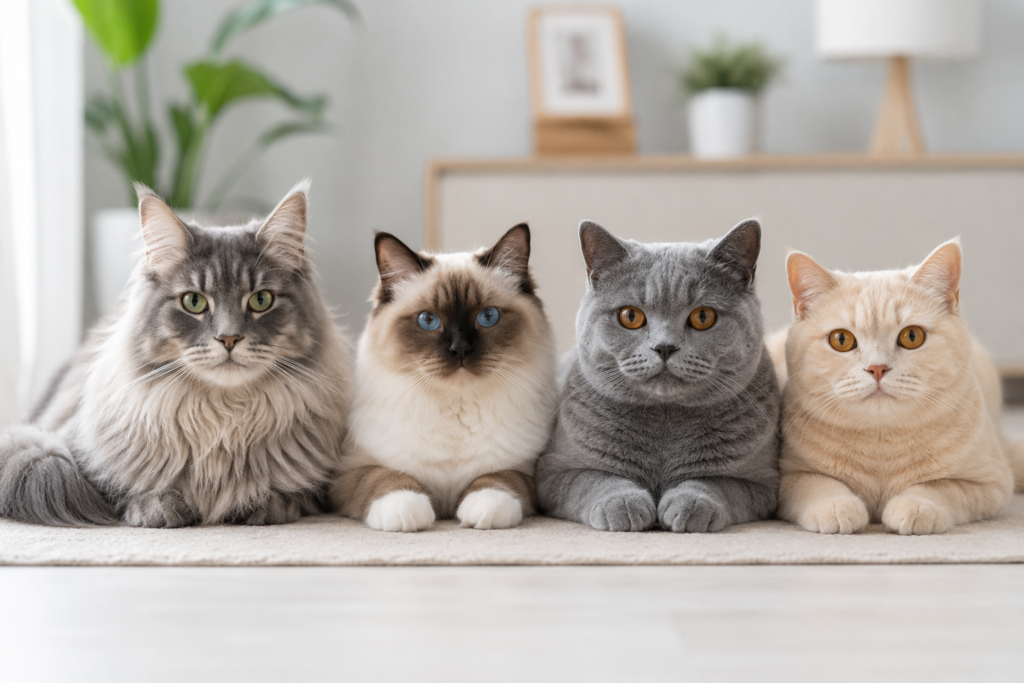 ruhige Katzenrassen für Wohnung